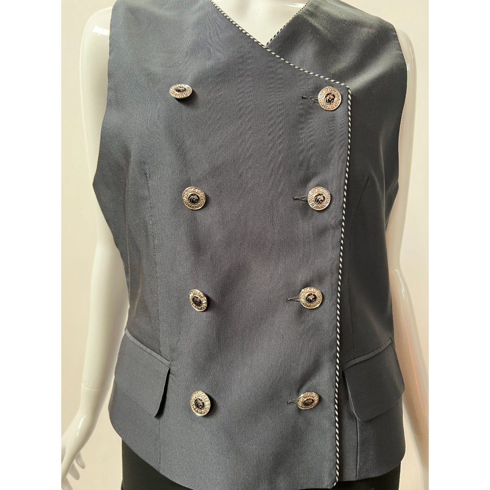 UTY Apparel MGM Uniform Vintage Vest  6 Grey   Polyester